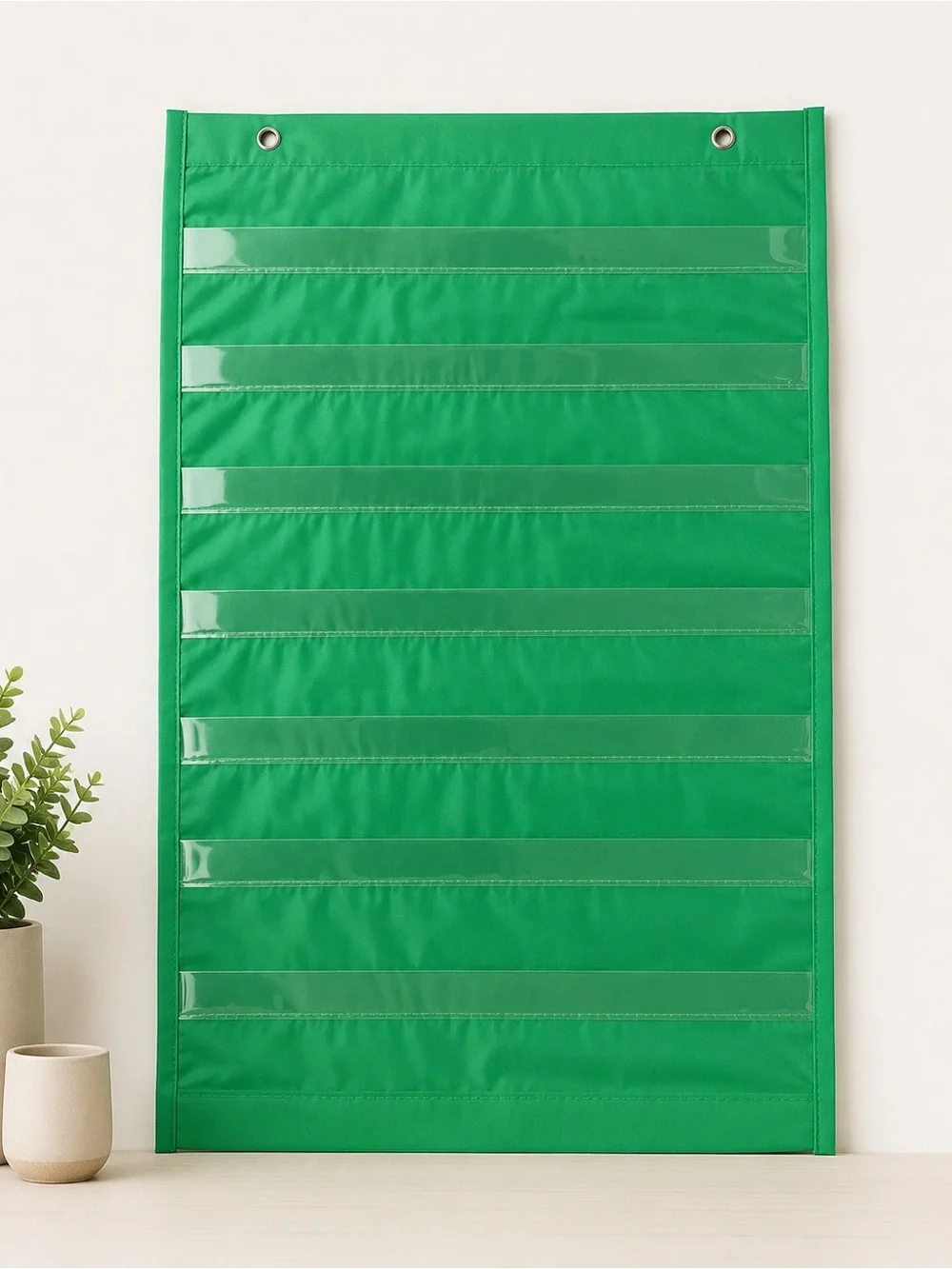 Teaching Tree Pocket Chart Scheduler Classroom Organizer Hanging Green Chart